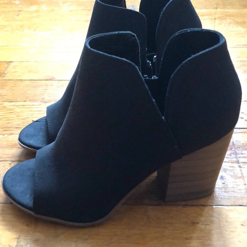 New peep toe heels